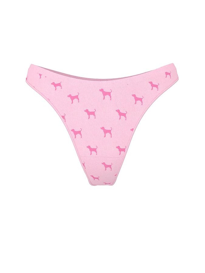 Seamless High-Leg Thong Panty image number 2