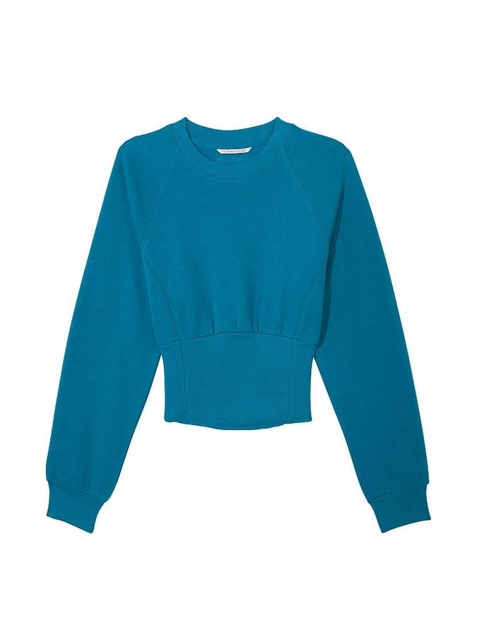 Cotton Fleece Corset Crewneck image number 2