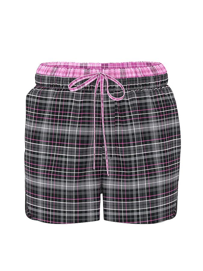 Boyfriend Flannel Boxer Pajama Shorts image number 2