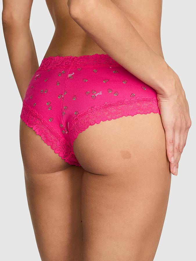 PINK Wink&trade; Lace-Trim Cheeky Panty