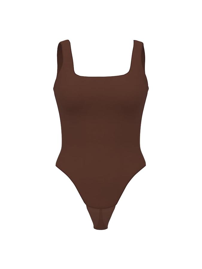 Bodywear by Victoria's Secret with FeatherSoft™ Innovation Square-Neck Tank Bodysuit image number 2