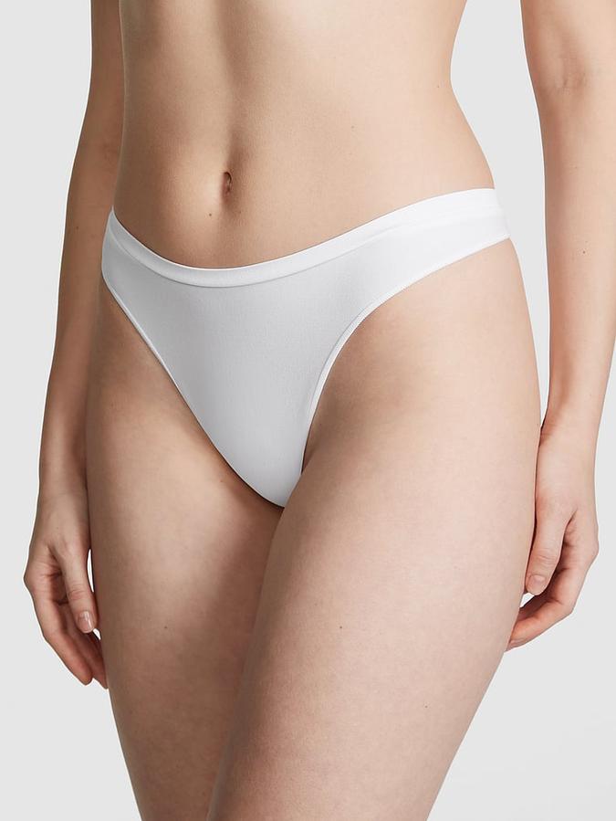 Seamless High-Leg Thong Panty image number 0