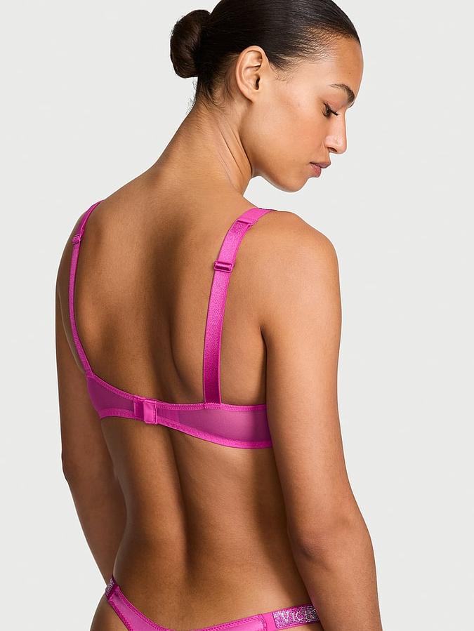 Shine Strap Lace Push-Up Bra