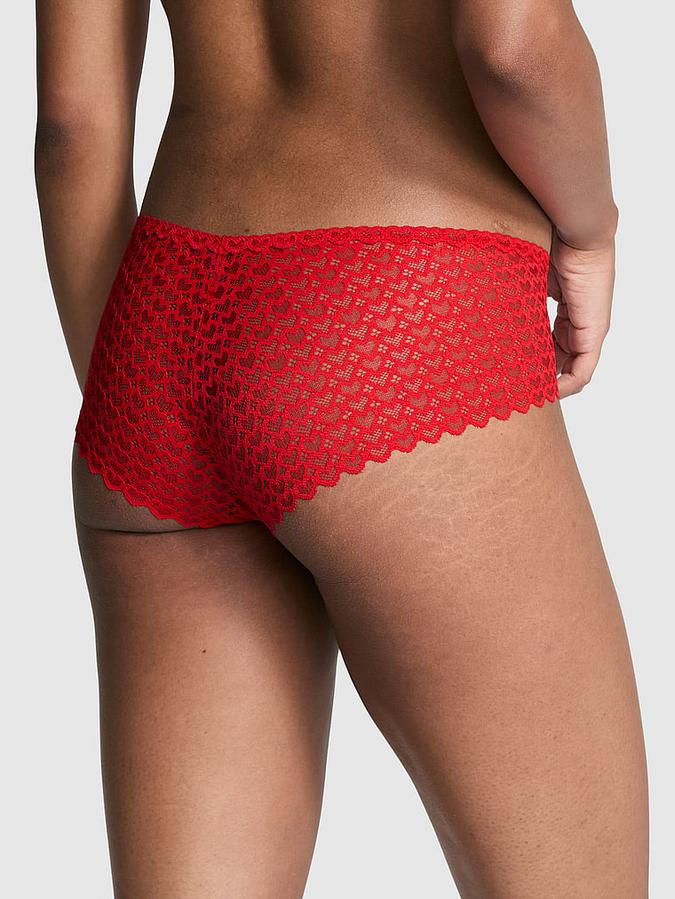 No-Show Heart Lace Hiphugger Panty image number 1