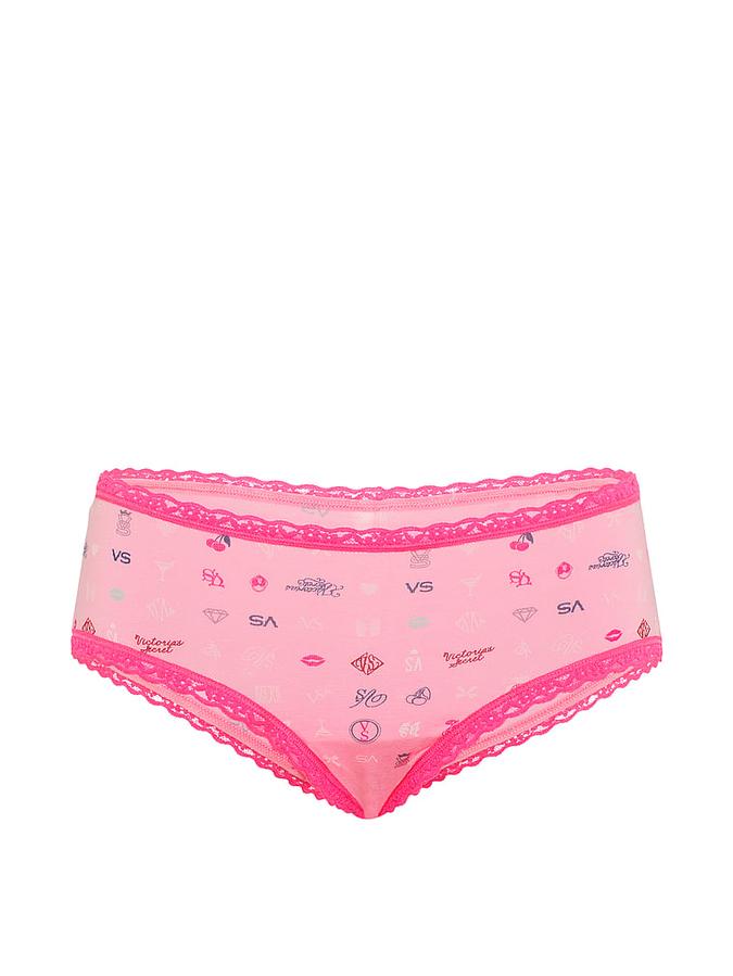 Cotton Lace-Waist Cheeky Panty image number 2