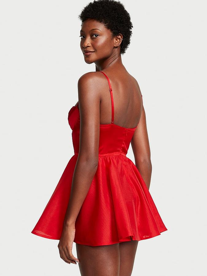 Bow-Topped Bustier Slip Dress image number 1