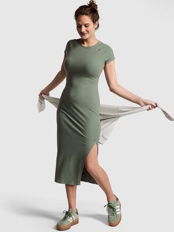 Contour Ribbed Midi Dress image number 0