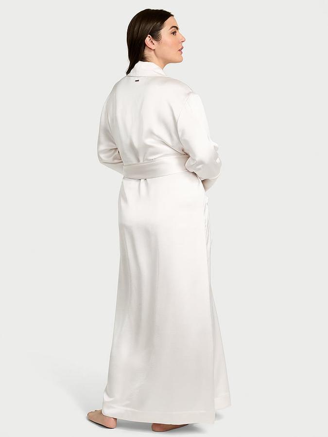 Luxe Satin Long Robe image number 1