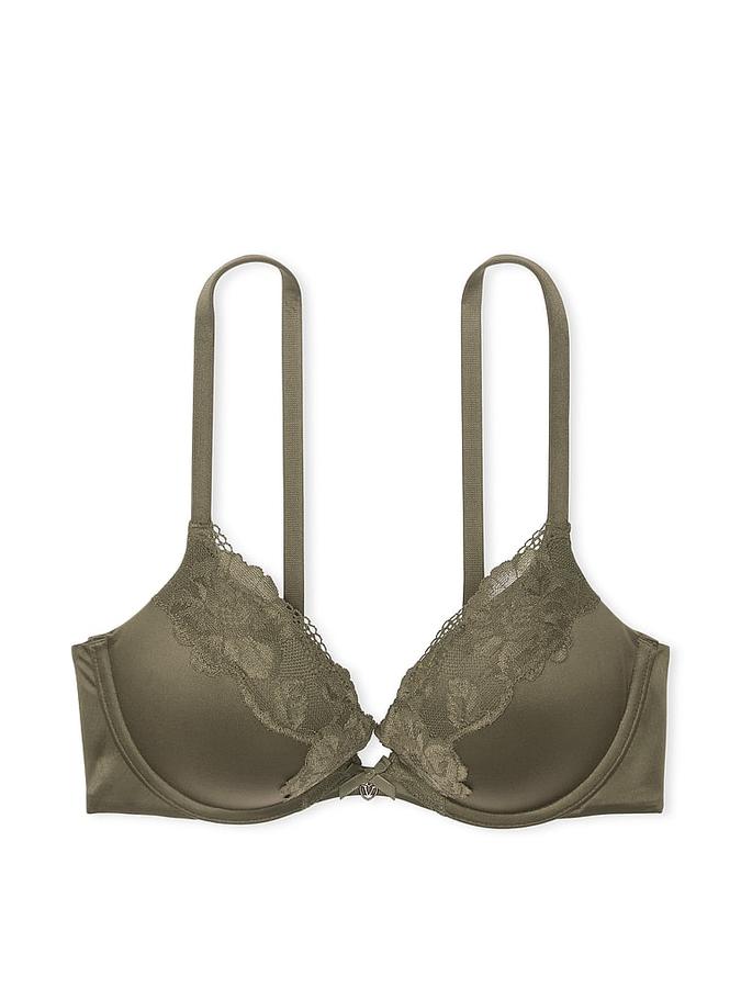 Lace-Trim Push-Up Bra image number 0
