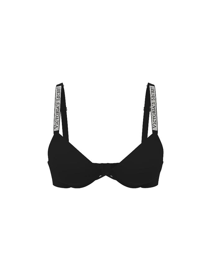 Logo Shine Strap Lightly Lined Low-Cut Demi Bra image number 2