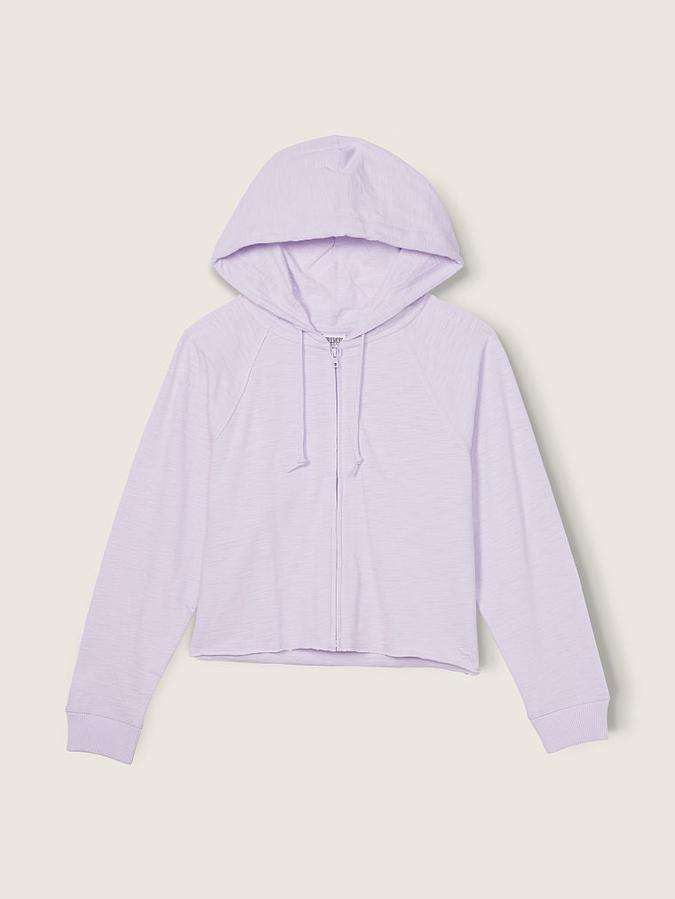 Summer Lounge Cotton Zip-Up Hoodie image number 2