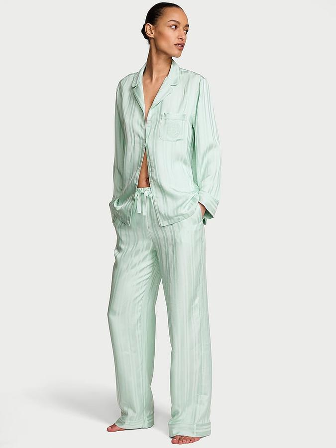Signature Satin Long Pajama Set