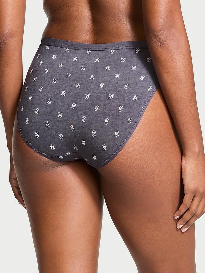Stretch Cotton High-Leg Brief Panty image number 1