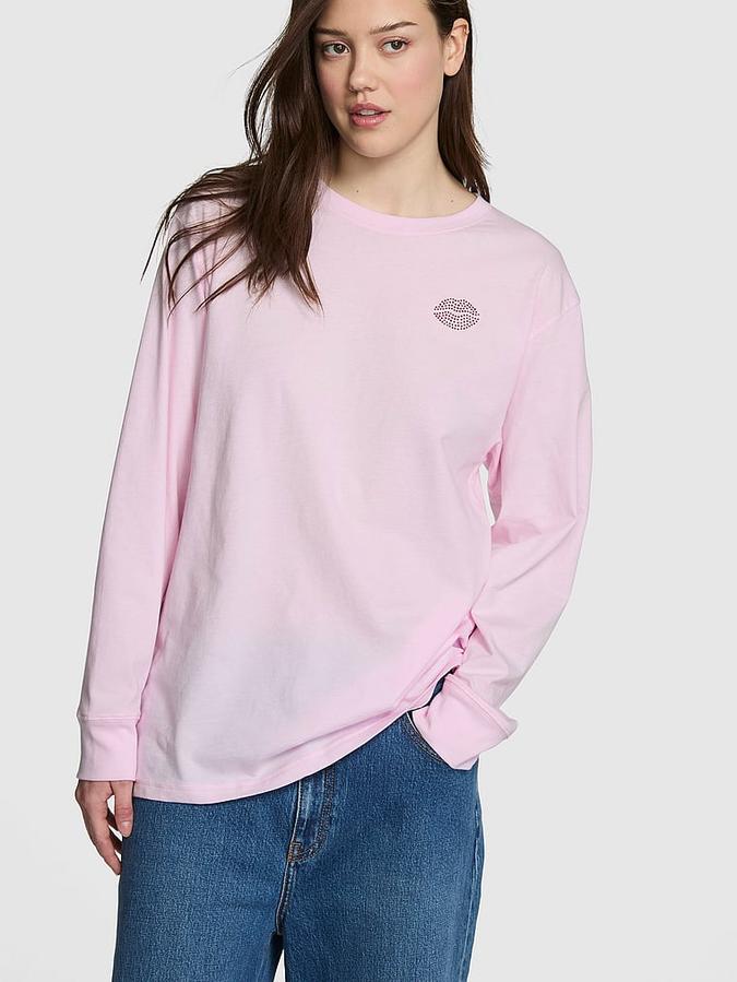 Campus Cotton Long-Sleeve Tee