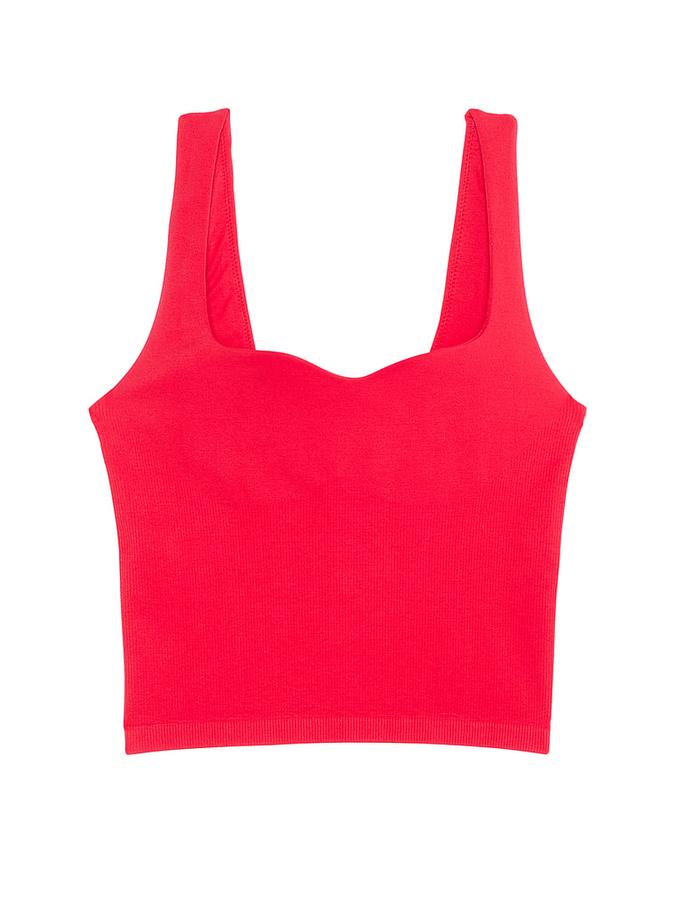 Soft Seamless Notched Tank Top image number 2