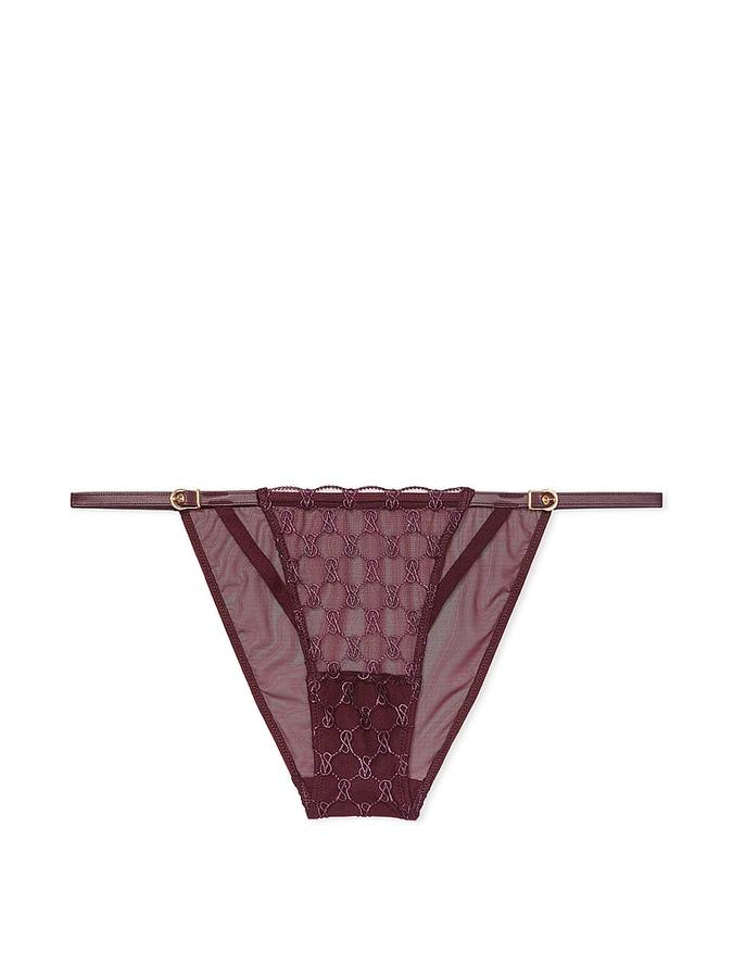 VS Logo Embroidery String Bikini Panty image number 0