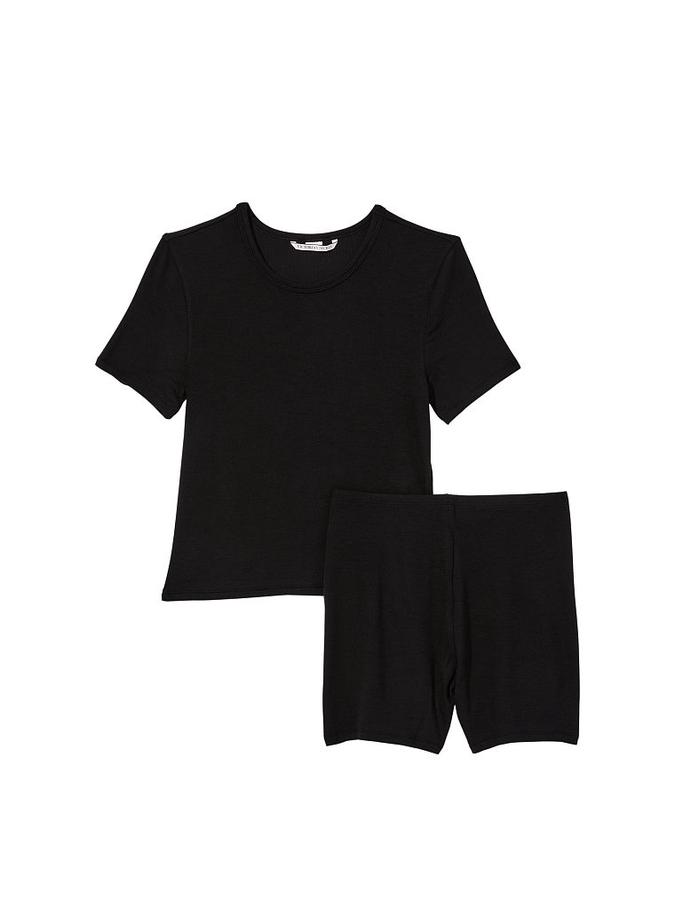 Ribbed Modal Tee Shorts Set image number 2