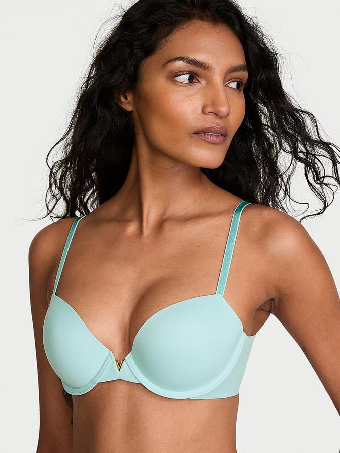 Smooth Lightly Lined Plunge Demi Bra