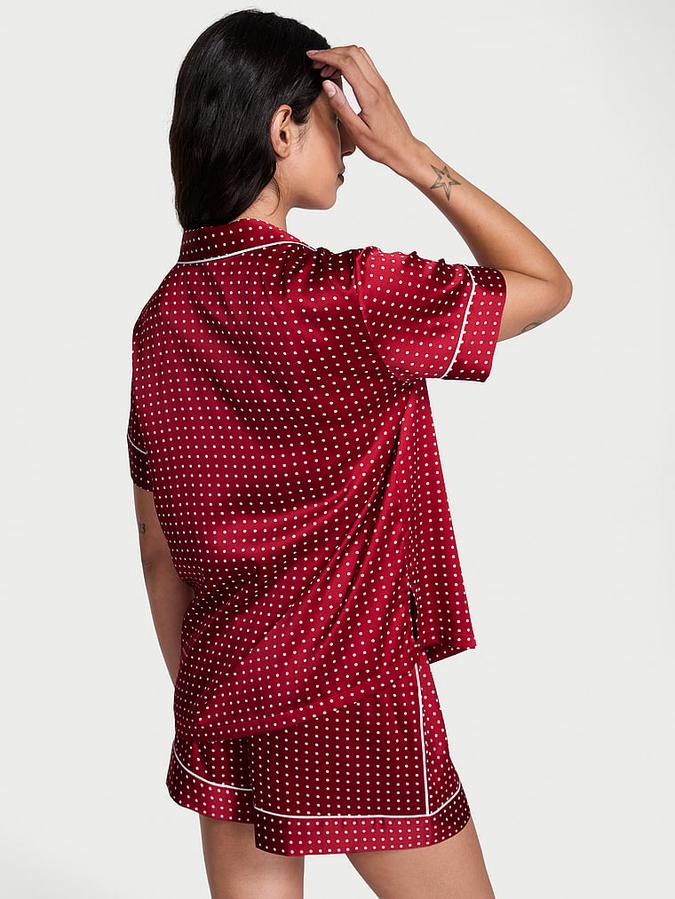 Glazed Satin Short Pajama Set