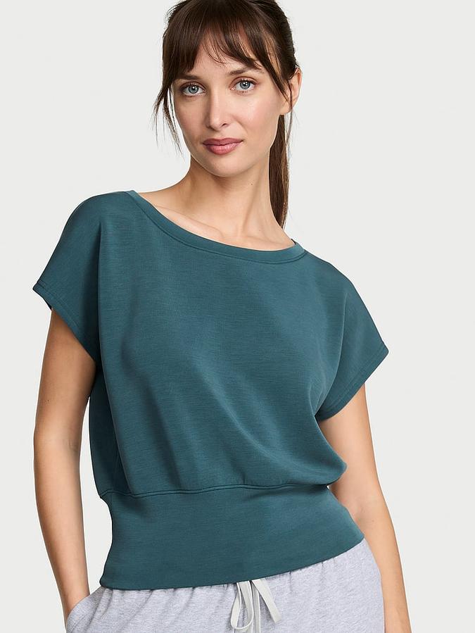 Featherweight Knit Short-Sleeve Top image number 0