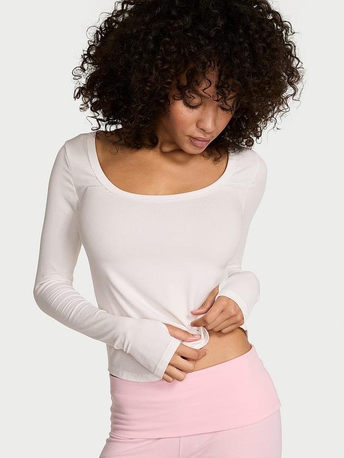VS Iconic Rib Long-Sleeve Tee