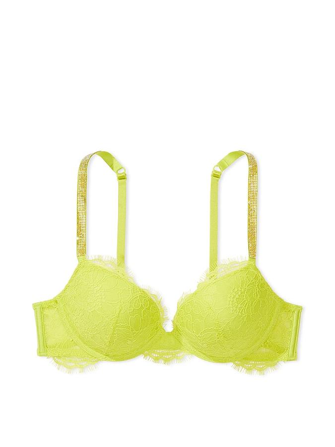 Shine Strap Lace Push-Up Bra image number 2