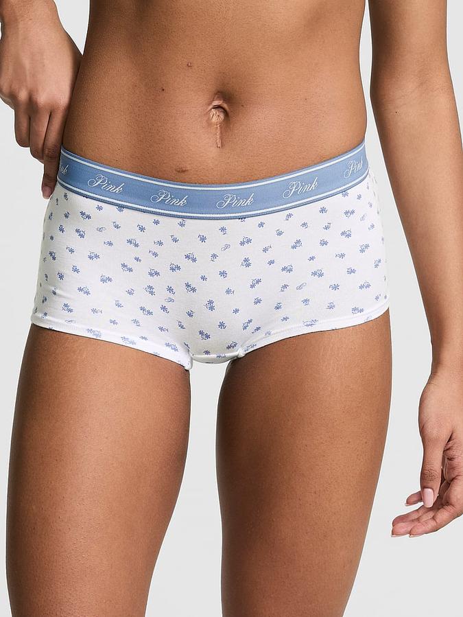 Logo Cotton Shine Boyshort Panty