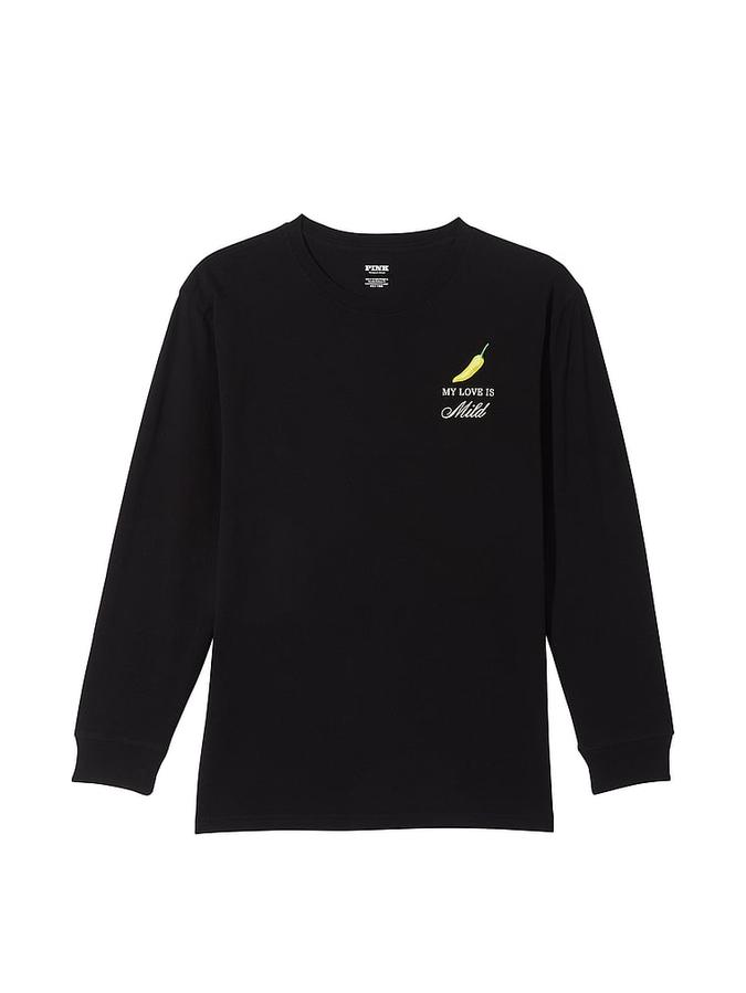 Oversized Long-Sleeve Campus Tee image number 2
