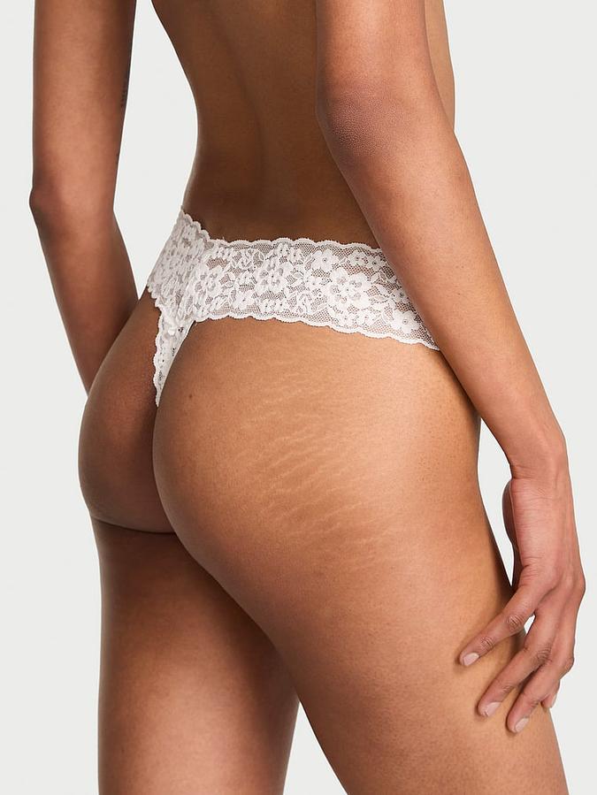 Blossom Lace Thong Panty image number 1