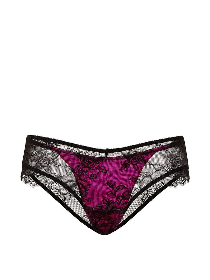 Rose Lace Overlay Cheeky Panty image number 2