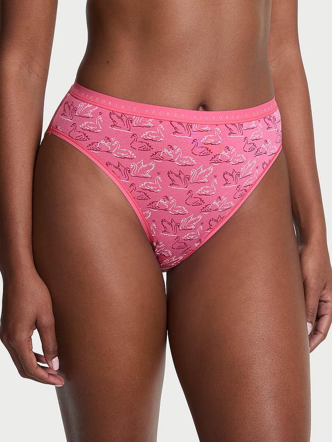 Stretch Cotton High-Leg Brief Panty