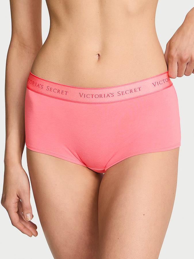 Logo Cotton Boyshort Panty