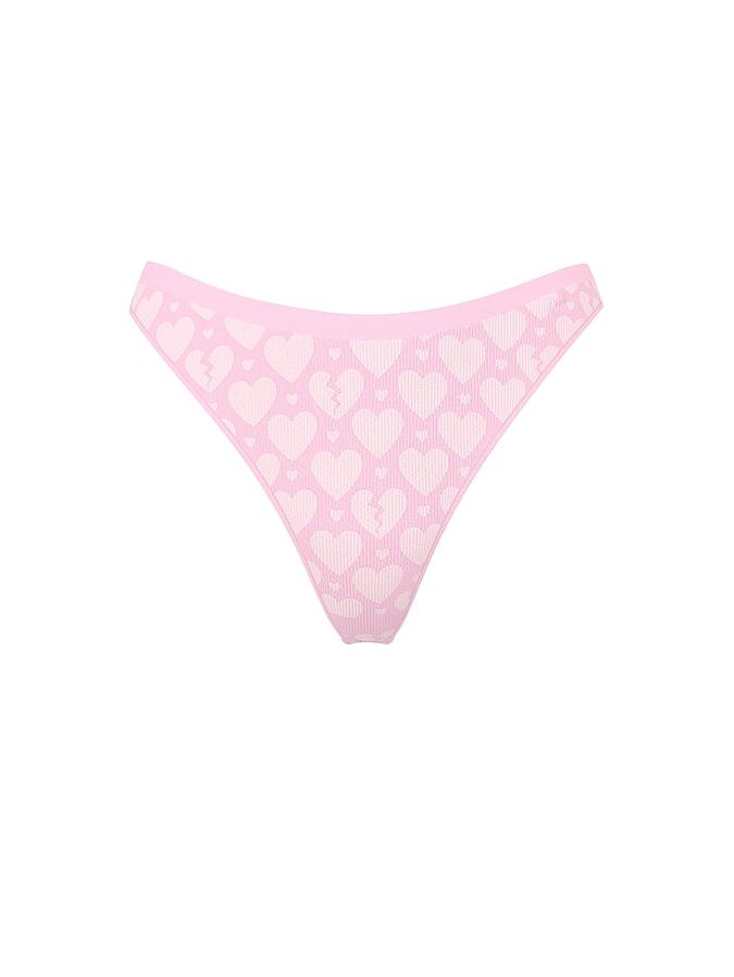 Seamless High-Leg Thong Panty image number 2