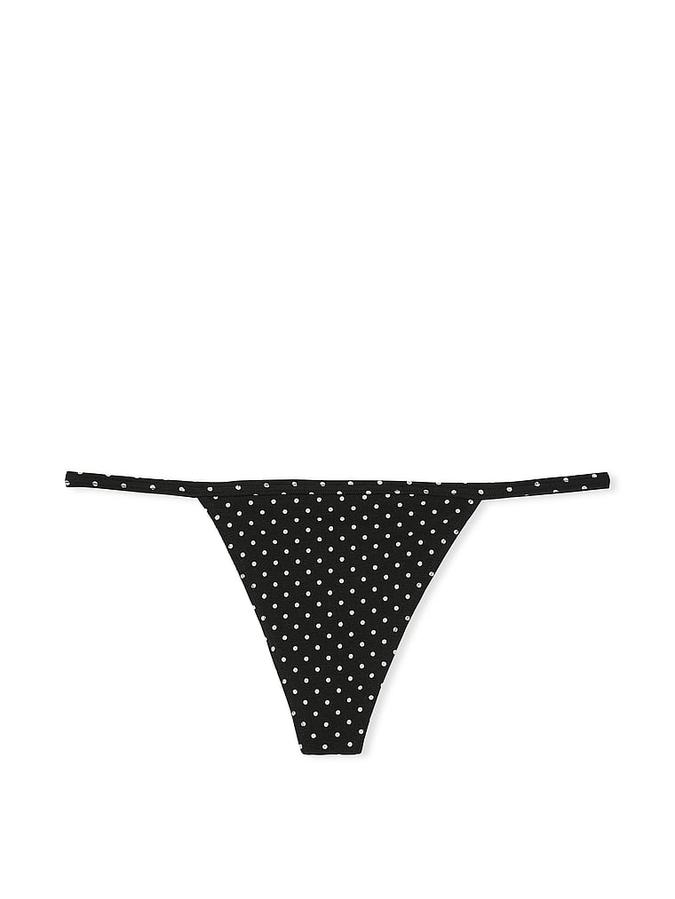 Stretch Cotton V-String Panty image number 0