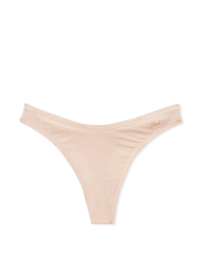 Cotton High-Leg Thong Panty image number 2