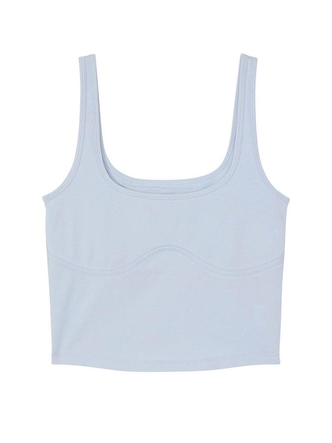Cotton Contour Crop Tank Top image number 2