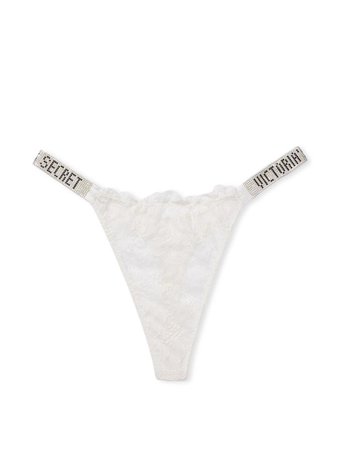 Shine Strap Lace Thong Panty image number 2