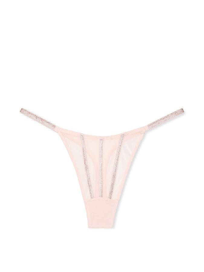 Sheer Shine Thong Panty image number 1