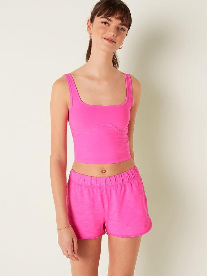 Cotton Contour Crop Tank Top image number 0