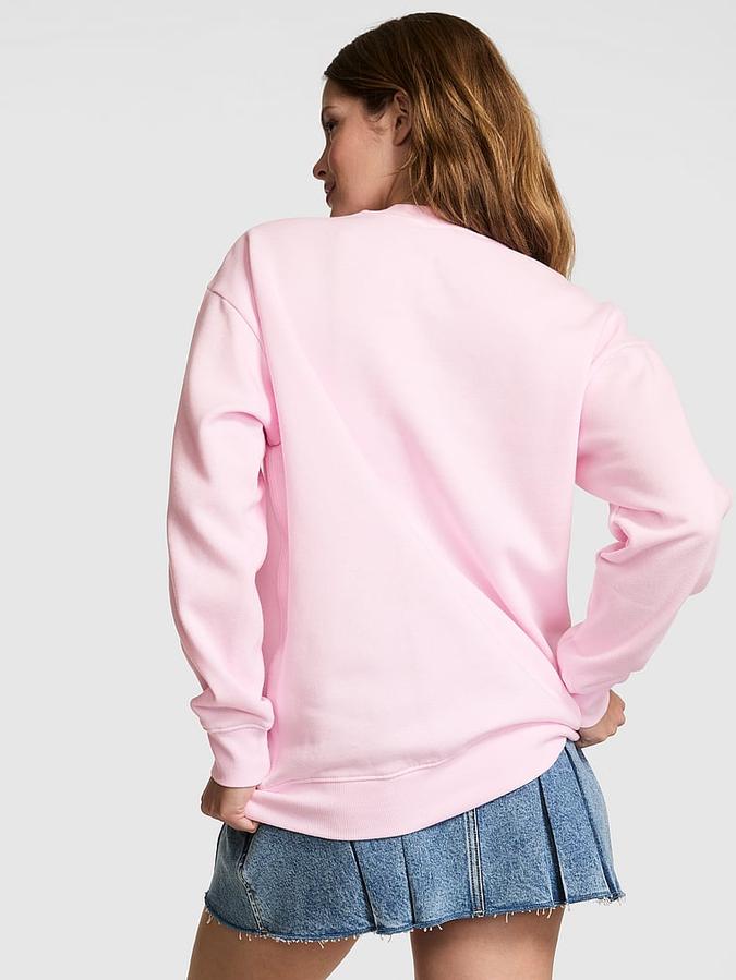 Campus Fleece Oversized Crew Sweatshirt image number 1