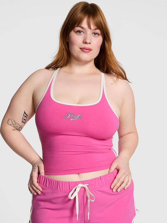 All-Day Cotton Square-Neck Tank Top