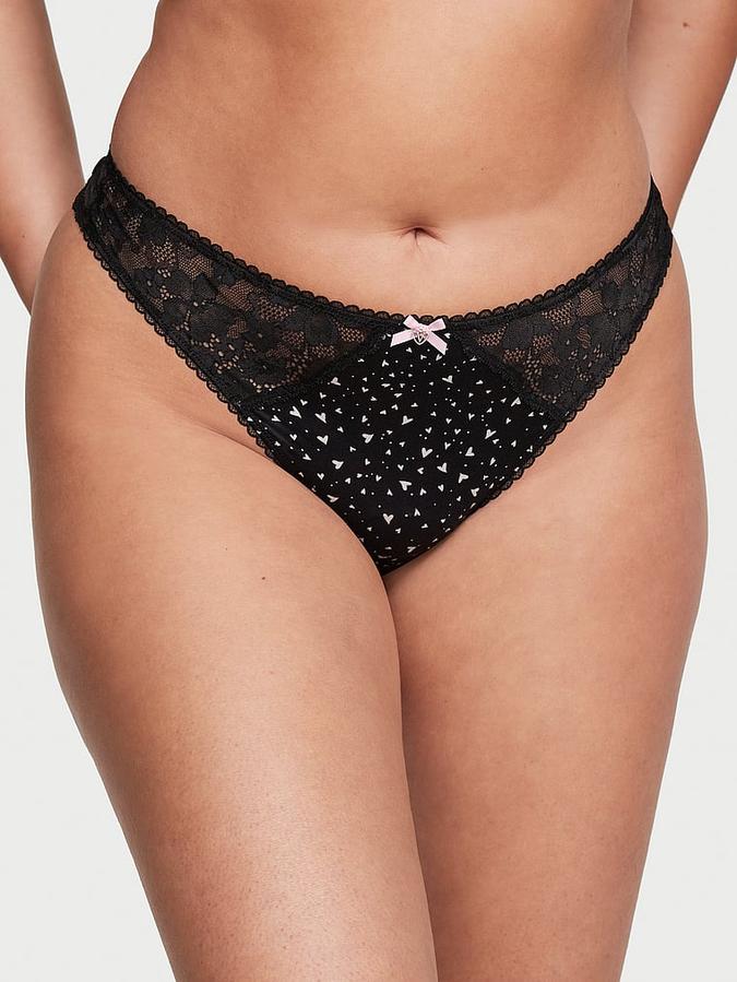 Lace-Back Thong Panty