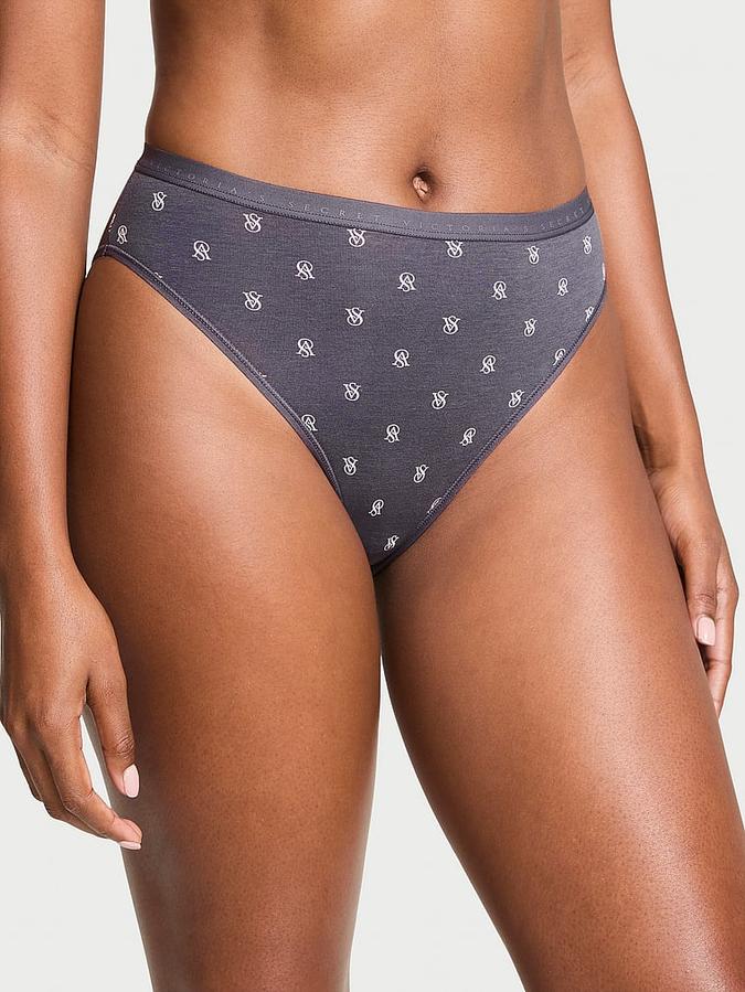 Stretch Cotton High-Leg Brief Panty image number 0