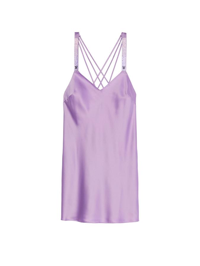 Scattered Shine Strap Satin Strappy-Back Slip image number 2