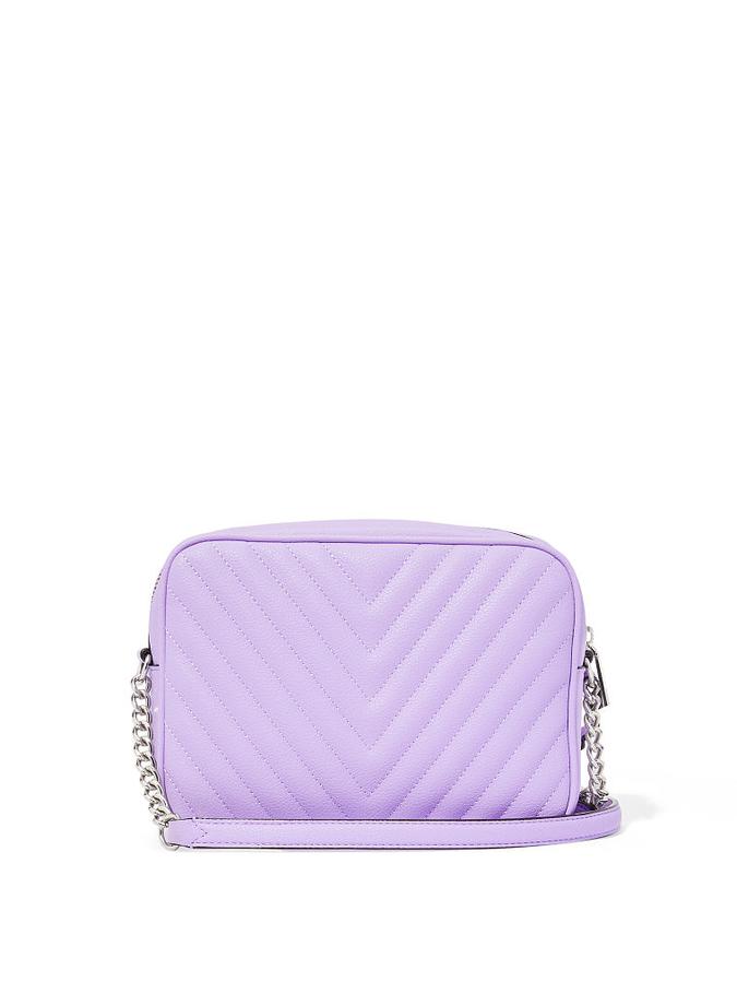The Victoria Top-Zip Crossbody Bag Lilac image number 1