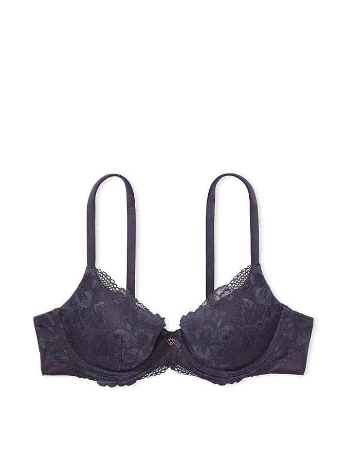 Lightly Lined Lace-Cup Demi Bra image number 2