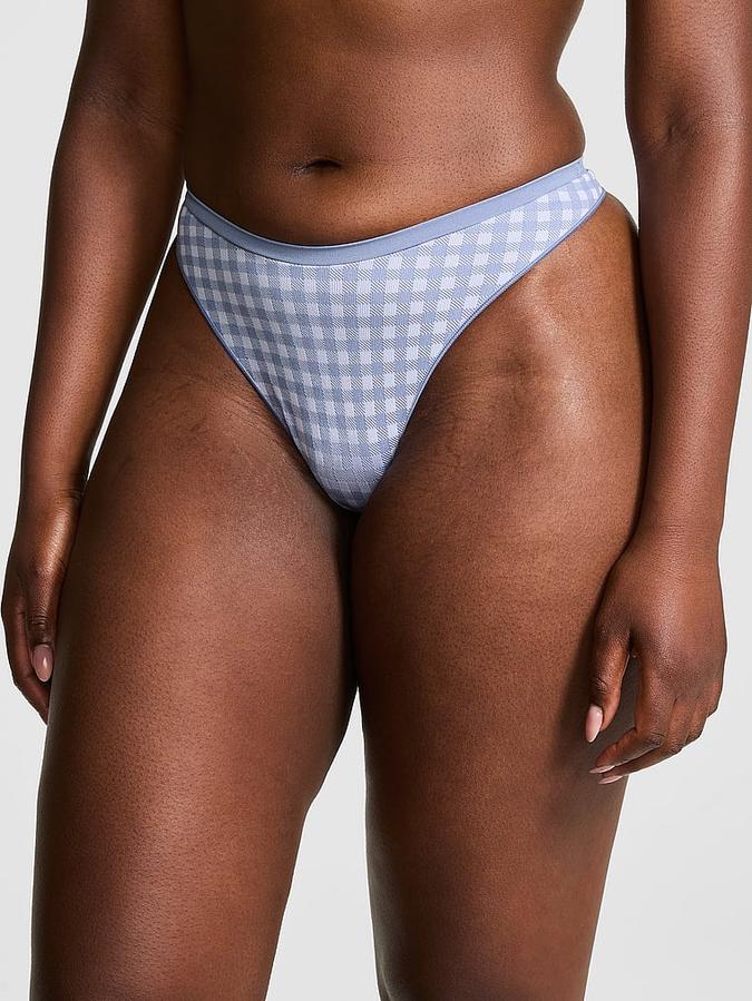 Seamless High-Leg Thong Panty image number 0