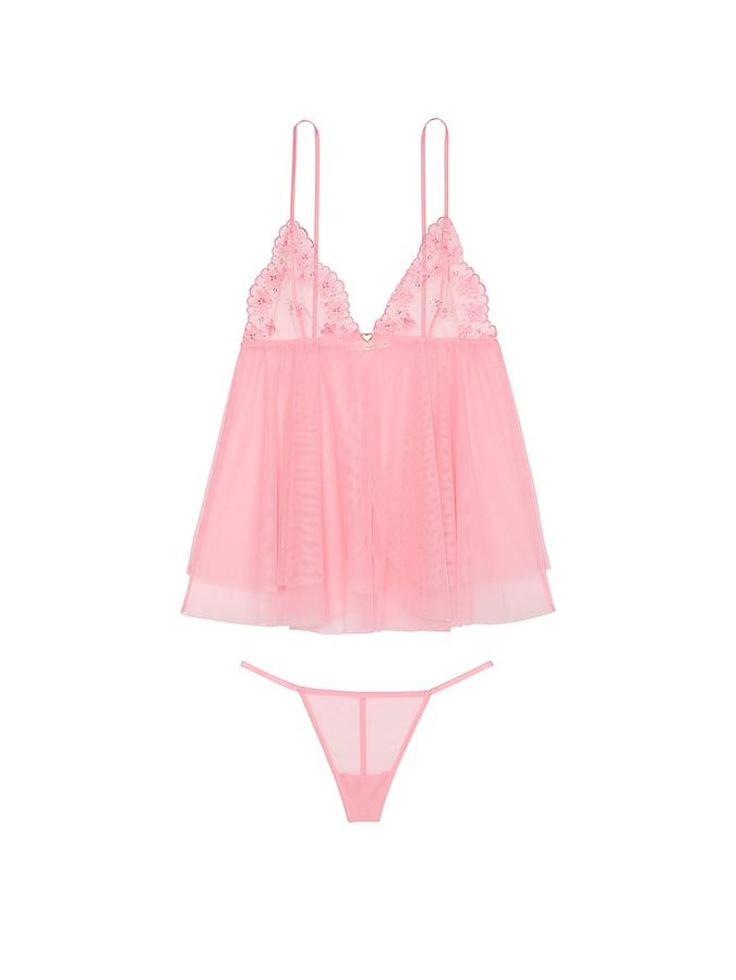 Pretty Petals Flyaway Heart Babydoll Set image number 2