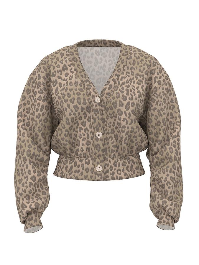Ivy Fleece Cropped Cardigan image number 2