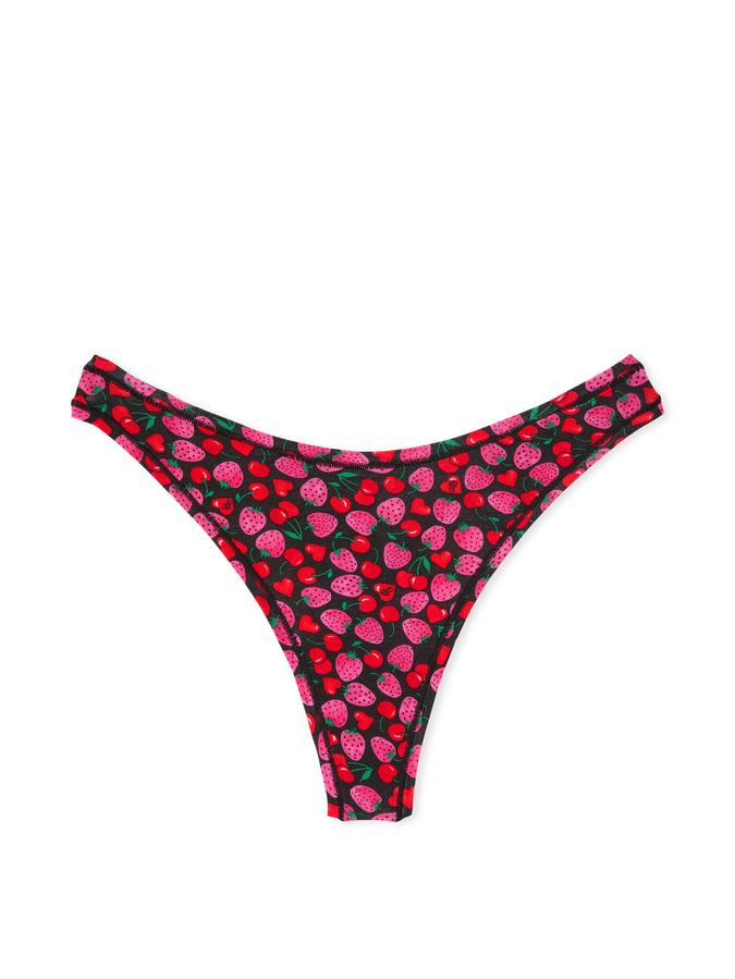 Cotton High-Leg Thong Panty